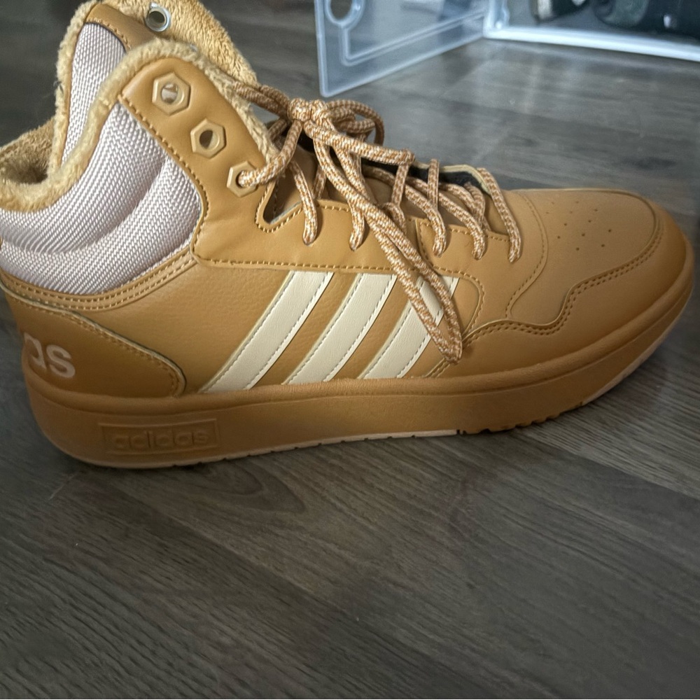 Adidas Men's Brown High-Top Sneakers
